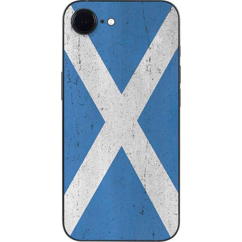 Scotland Flag Distressed iPhone 16e Skin